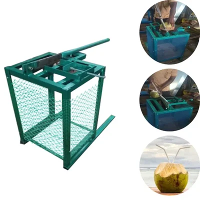 Tender Coconut Cutting Machine with Storage Rack